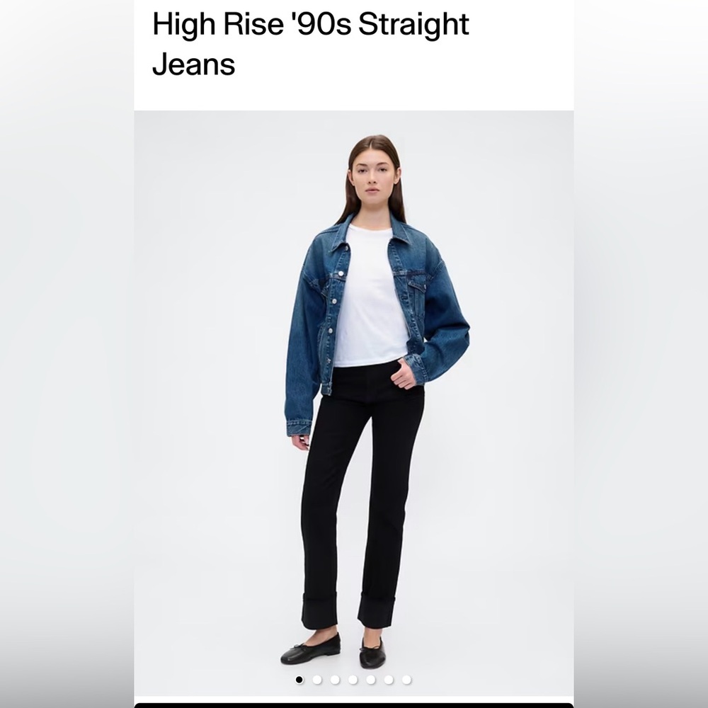 GAP Women's Black Straight Leg Jeans